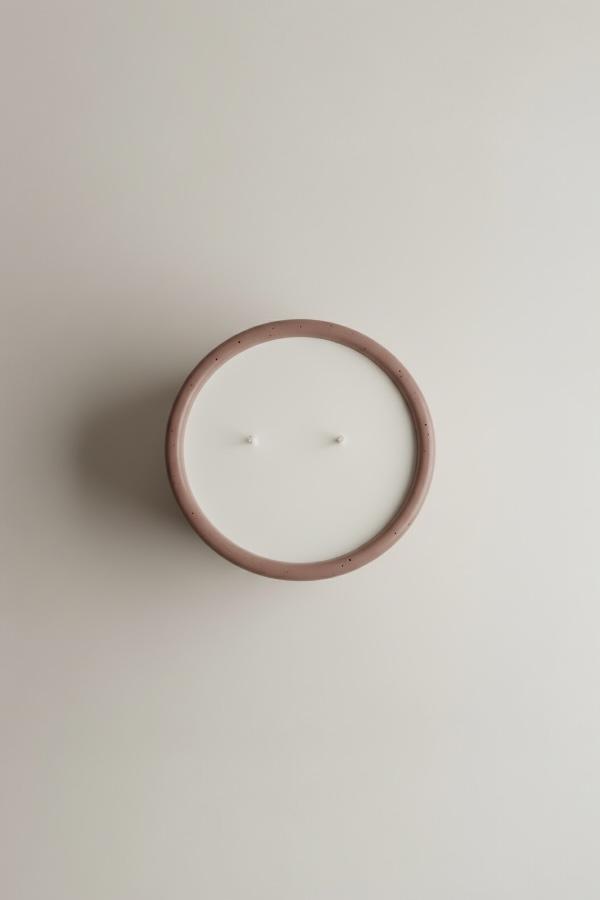 Beton Saksı Mum %100 Doğal Soya Wax