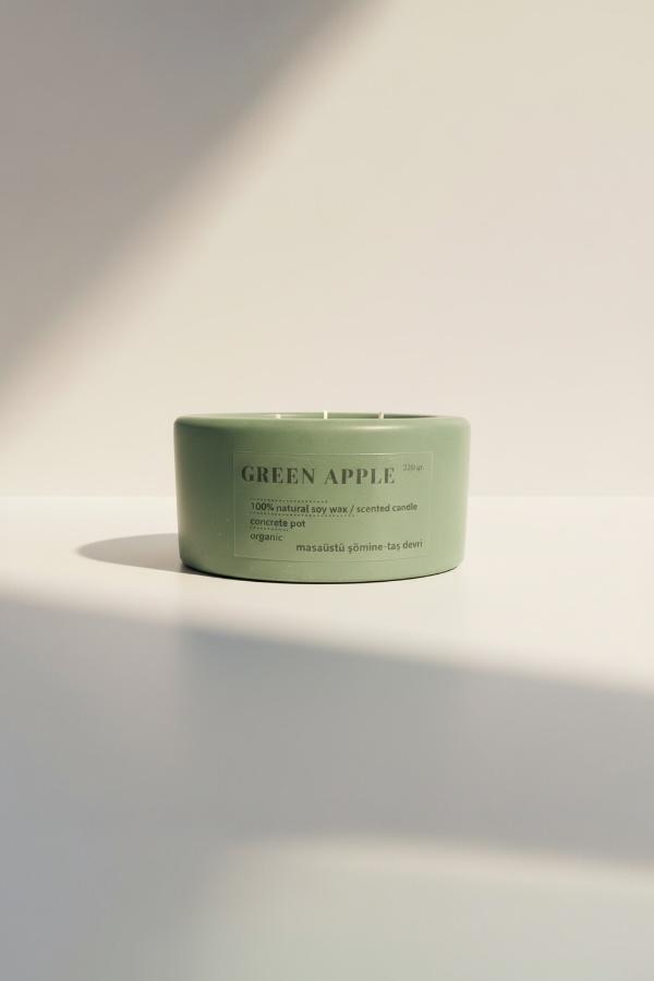 Beton Saksı Mum %100 Doğal Soya Wax