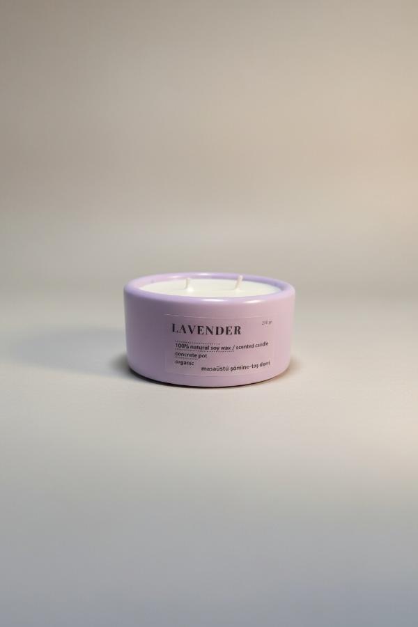 Beton Saksı Mum %100 Doğal Soya Wax