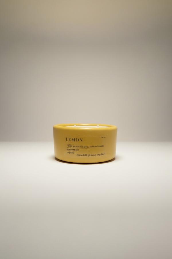 Beton Saksı Mum %100 Doğal Soya Wax