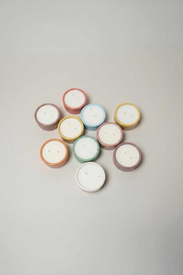 Beton Saksı Mum %100 Doğal Soya Wax