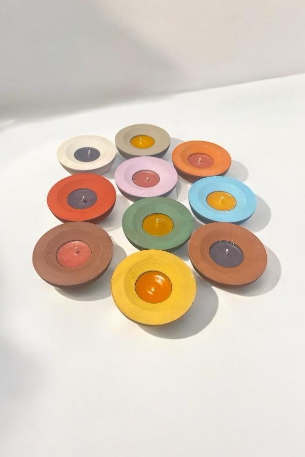 Tealight Mumluk Mini Tepsi Modelli