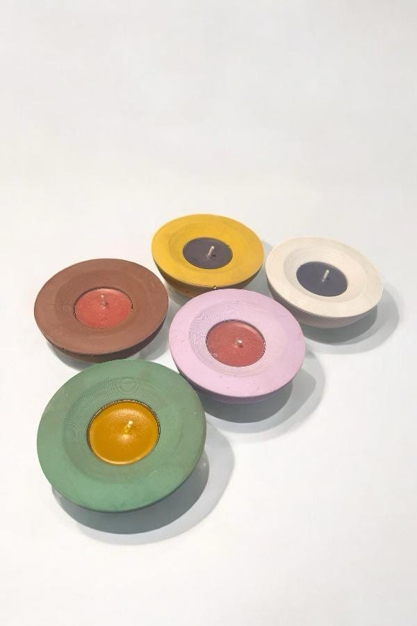 Tealight Mumluk Mini Tepsi Modelli