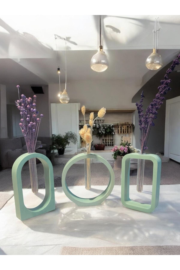 Çiçeklik 3'lü Set Renkli