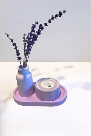 3'lü Kokulu Mum Seti Renkli Model 3