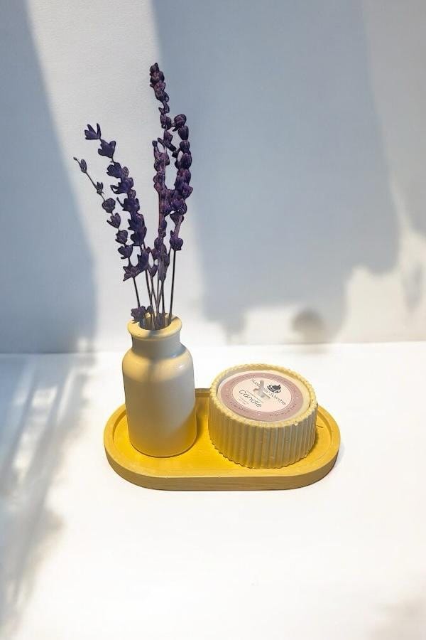 3'lü Kokulu Mum Seti Renkli Model 3